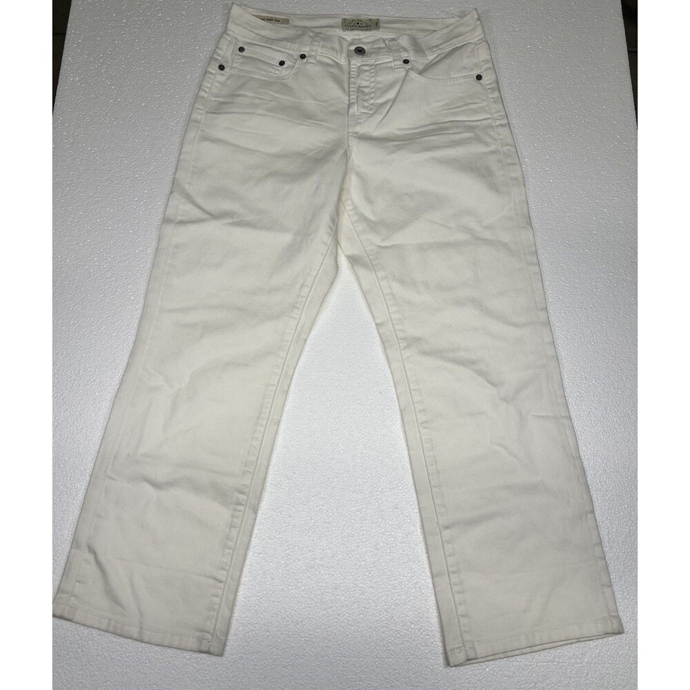 Lucky Brand Crop Jeans Easy Rider Women’s Size 6/28 Cream Colored Denim